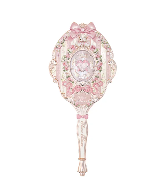 Ручне Дзеркало Рожеве Rosette Pink “Кроликовий Сад” Flower knows